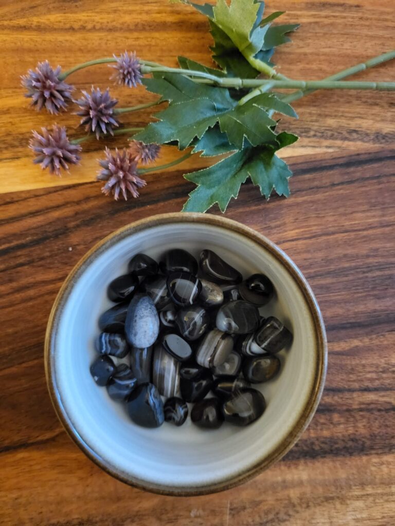 Svart Agat Små