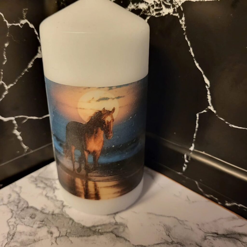 Ljus med hästtryck